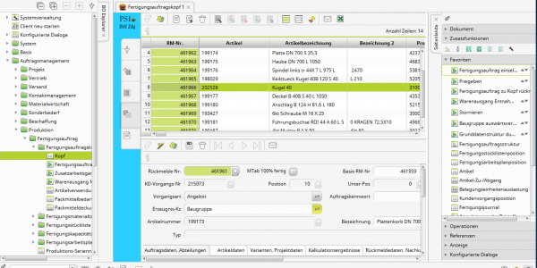 Psipenta 9.3 - Rückmeldernummer